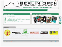 Tablet Screenshot of berlin-archery.com